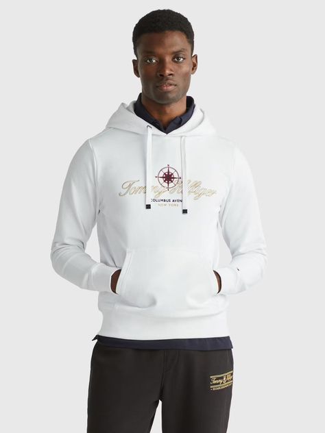 Polerón Hoodie Logo Columbus Blanco Tommy Hilfiger-0