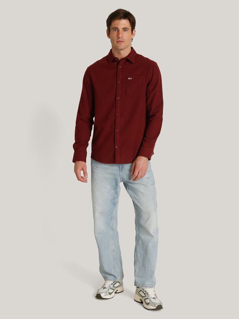 Camisa Flannel Regular Fit Rojo Tommy Hilfiger-1