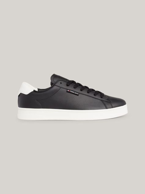 Zapatillas De Cuero Cupsole Logo Negro Tommy Hilfiger-4