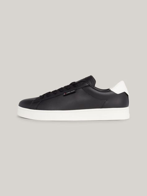 Zapatillas De Cuero Cupsole Logo Negro Tommy Hilfiger-5