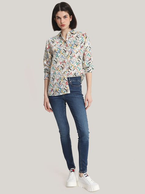 Camisa Estampada Multicolor Tommy Hilfiger-1