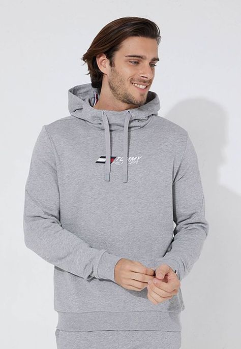 Polerón Hoodie Sport  Essential Gris Tommy Hilfiger-0