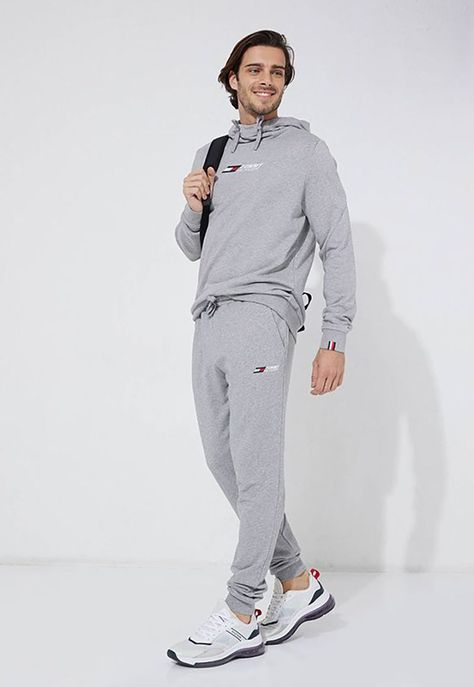 Polerón Hoodie Sport  Essential Gris Tommy Hilfiger-1