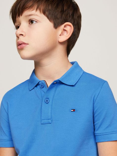 Polo Flag Essential Celeste Tommy Hilfiger-3
