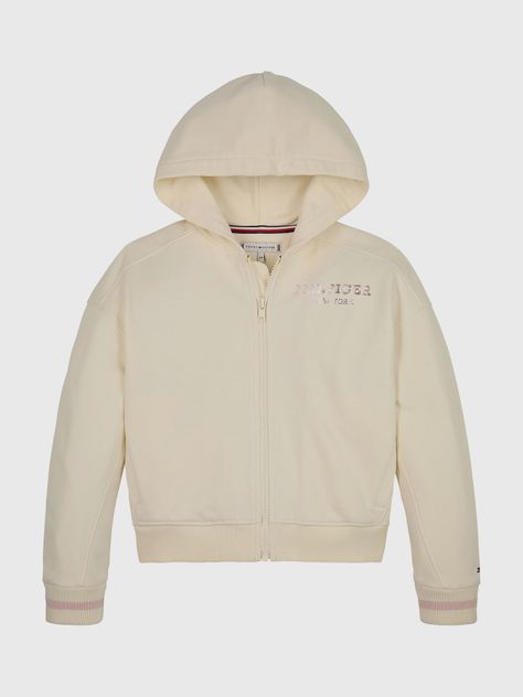 POLERÓN HOODIE MONOTYPE LOGO BEIGE TOMMY HILFIGER-0