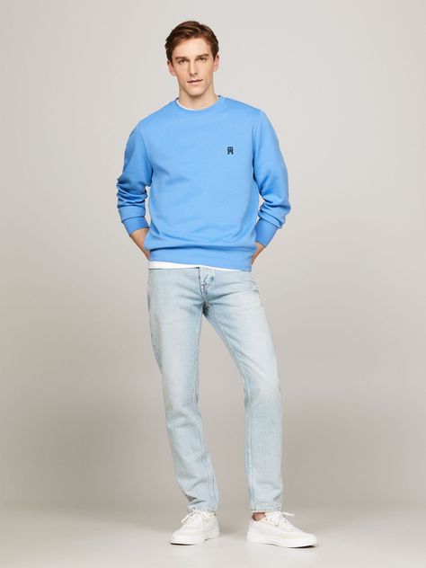 Polerón Logo Monogram Celeste Tommy Hilfiger-1