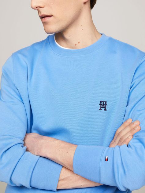 Polerón Logo Monogram Celeste Tommy Hilfiger-3