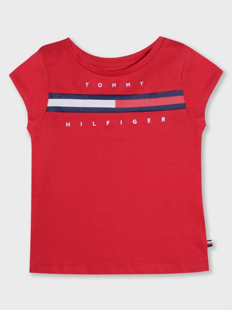 Polera Con Logo Central Rojo Tommy Hilfiger-0