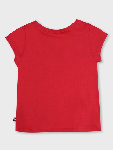 Polera Con Logo Central Rojo Tommy Hilfiger-1