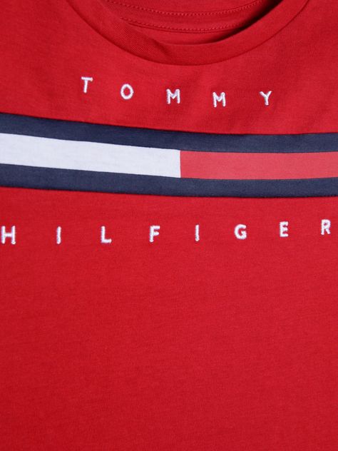 Polera Con Logo Central Rojo Tommy Hilfiger-2