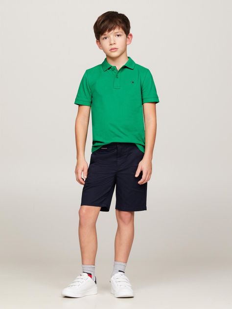 Polo Logo Flag Essential Verde Tommy Hilfiger-1