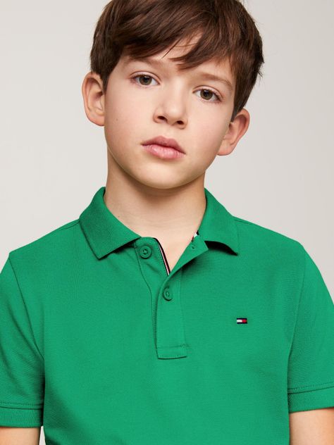 Polo Logo Flag Essential Verde Tommy Hilfiger-3