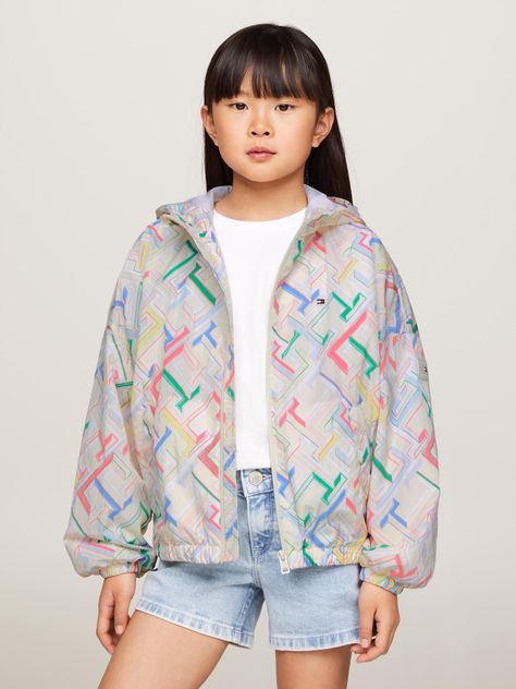 Cortaviento Print Monogram Multicolor Tommy Hilfiger-0