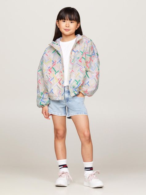 Cortaviento Print Monogram Multicolor Tommy Hilfiger-1