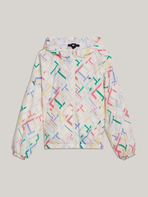 Cortaviento Print Monogram Multicolor Tommy Hilfiger-4