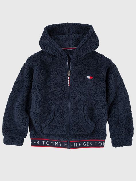 Polerón Hoodie Sherpa Solid Azul Tommy Hilfiger-0