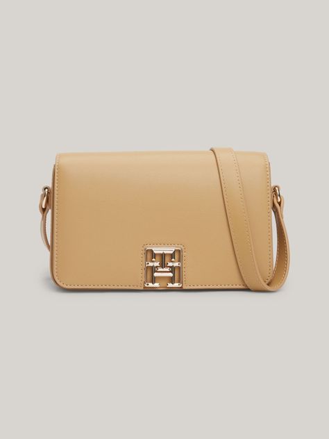 Bandolera Con Monogram Logo Beige Tommy Hilfiger-0