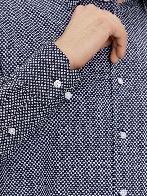Camisa Dandelion Print Azul Tommy Hilfiger-3