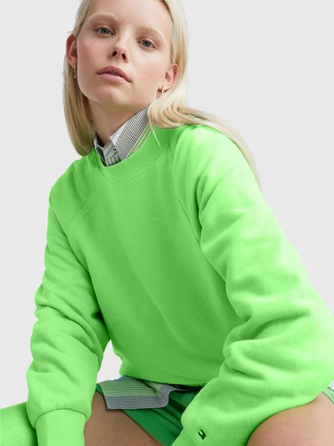 Polerón Relaxed Mini Logo Verde Tommy Hilfiger-3