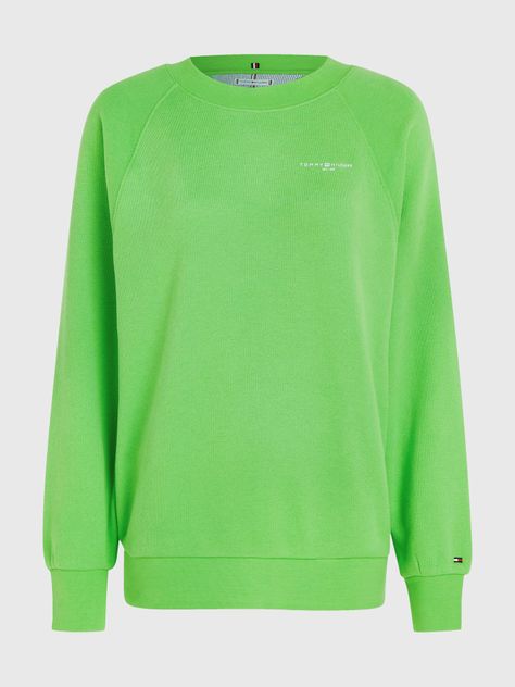 Polerón Relaxed Mini Logo Verde Tommy Hilfiger-4