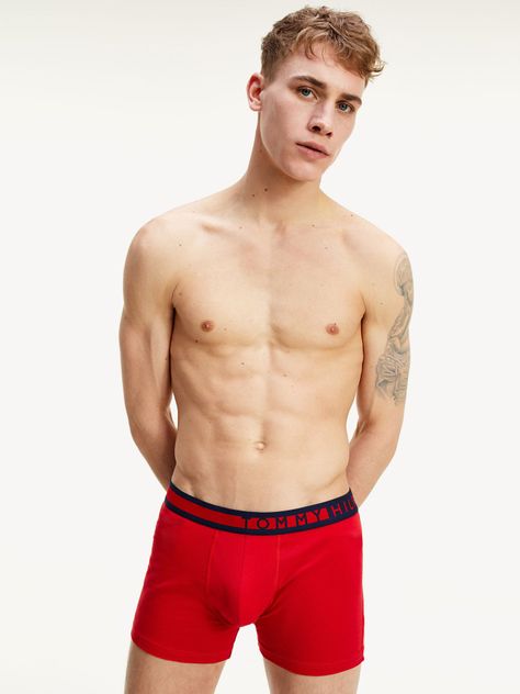 Pack 3 Calzoncillos Trunk Con Logo Azul Tommy Hilfiger-1