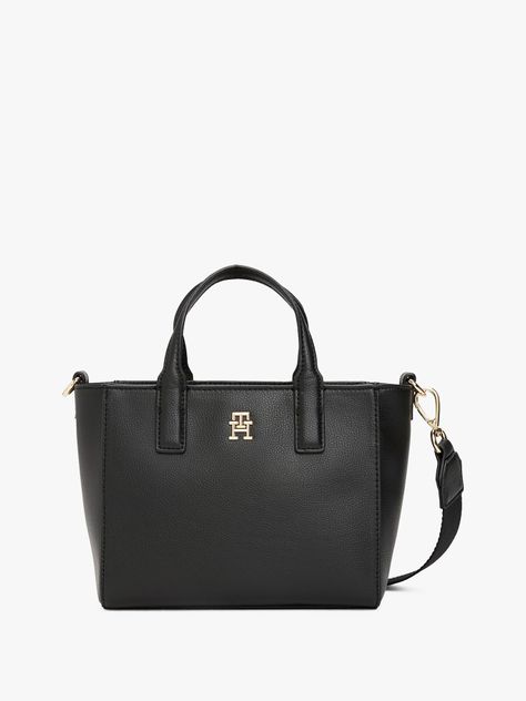 Mini Tote Th Soft Logo Negro Tommy Hilfiger-0