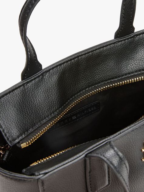 Mini Tote Th Soft Logo Negro Tommy Hilfiger-2