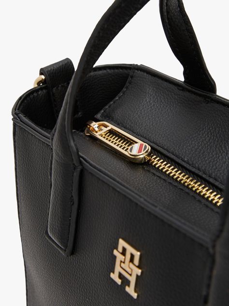 Mini Tote Th Soft Logo Negro Tommy Hilfiger-3