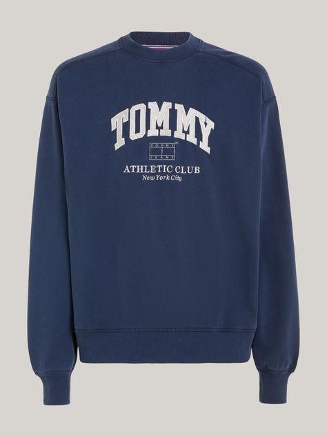 Polerón Relaxed Estilo Varsity Azul Tommy Jeans-4