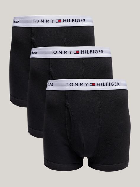 Pack De 3 Calzoncillos Trunk Solid Con Logo Negro Tommy Hilfiger-0