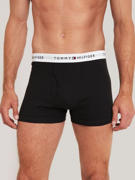 Pack De 3 Calzoncillos Trunk Solid Con Logo Negro Tommy Hilfiger-1