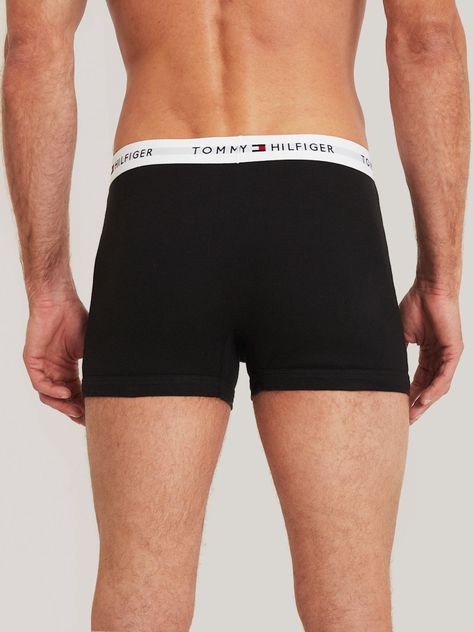 Pack De 3 Calzoncillos Trunk Solid Con Logo Negro Tommy Hilfiger-3