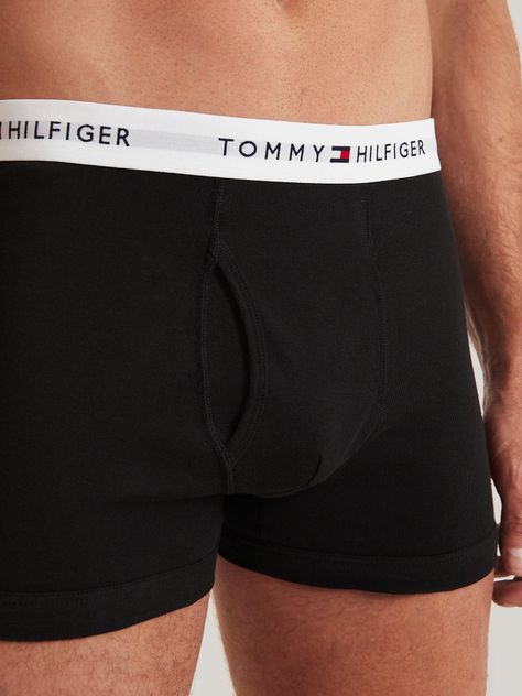 Pack De 3 Calzoncillos Trunk Solid Con Logo Negro Tommy Hilfiger-4