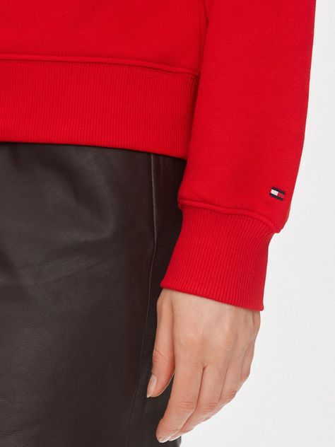 Polerón Con Logo Flag Regular Fit Rojo Tommy Hilfiger-4