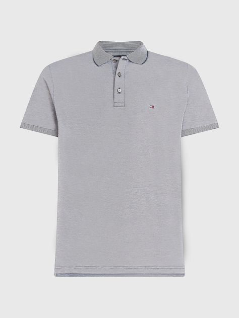 Polo Oxford Logo Regular Fit Gris Tommy Hilfiger-4