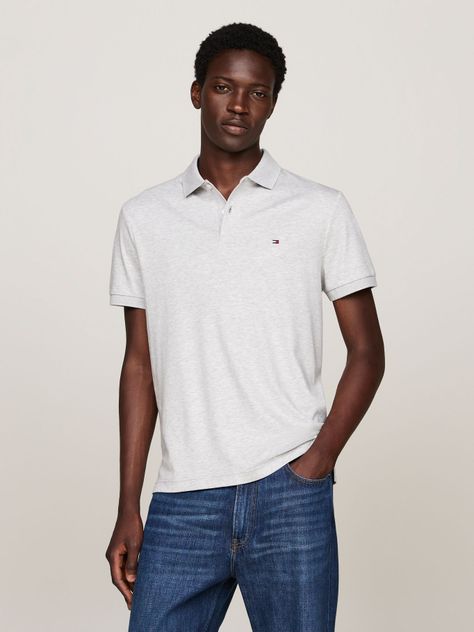 Polo Essential Liquid Cotton Blanco Tommy Hilfiger-0