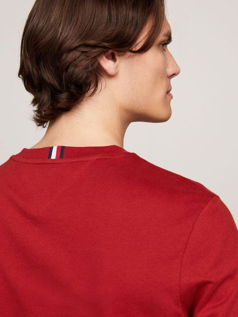Polera Con Logo Stripe Rojo Tommy Hilfiger-3