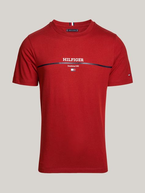 Polera Con Logo Stripe Rojo Tommy Hilfiger-4