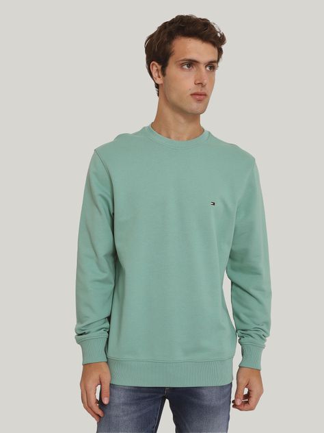 Polerón Solid Con Cuello Redondo Verde Tommy Hilfiger-0