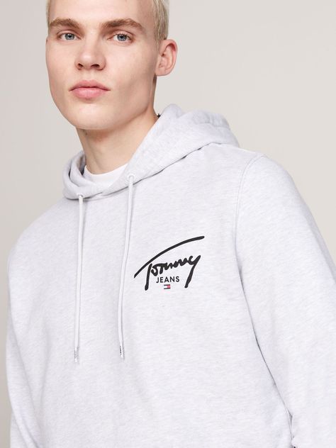 Polerón Hoodie Con Logo Distintivo Gris Tommy Jeans-3