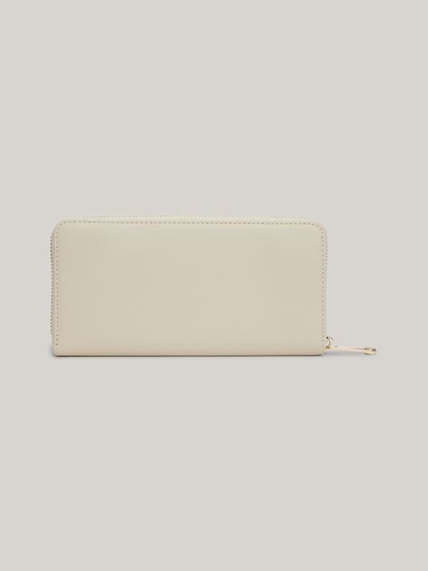 Billetera Chic Grande Con Cierre Beige Tommy Hilfiger-1