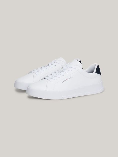 Zapatillas Court De Cuero Blanco Tommy Hilfiger-0