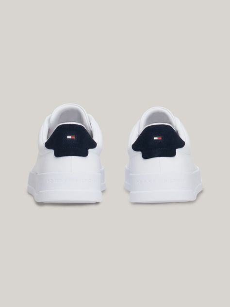 Zapatillas Court De Cuero Blanco Tommy Hilfiger-1