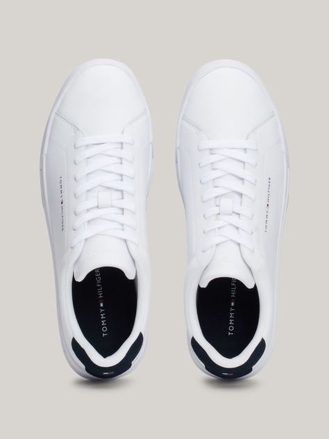 Zapatillas Court De Cuero Blanco Tommy Hilfiger-2