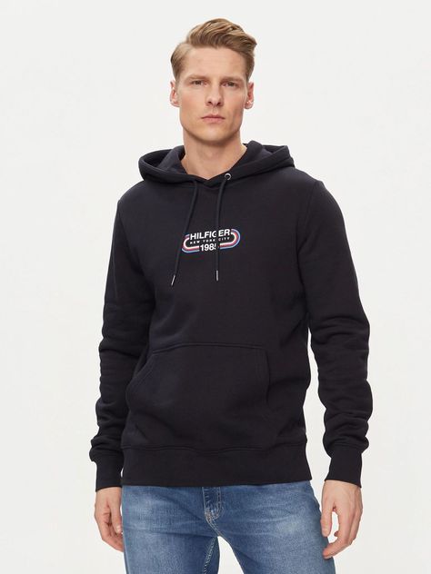 Polerón Hoodie Logo Sport Gráfico Azul Tommy Hilfiger-0