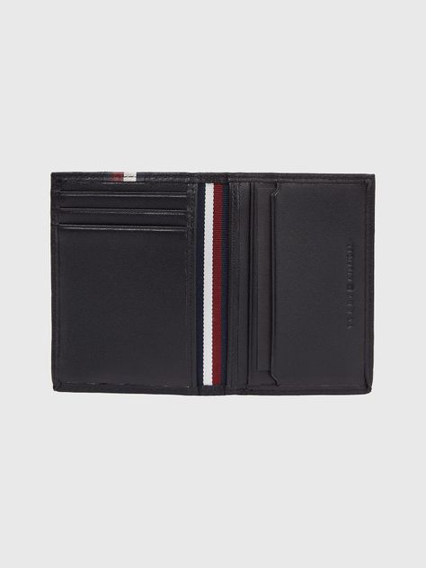 Billetera De Cuero Cinta Stripe Negro Tommy Hilfiger-2