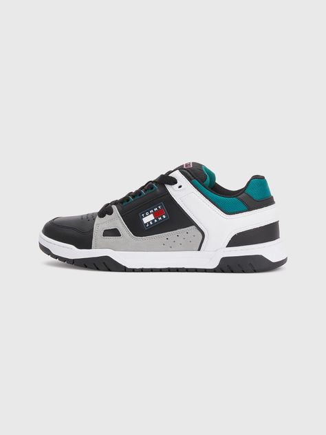 Zapatillas De Cuero Estilo Skater  Negro Tommy Hilfiger-2