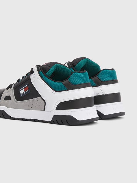 Zapatillas De Cuero Estilo Skater  Negro Tommy Hilfiger-1