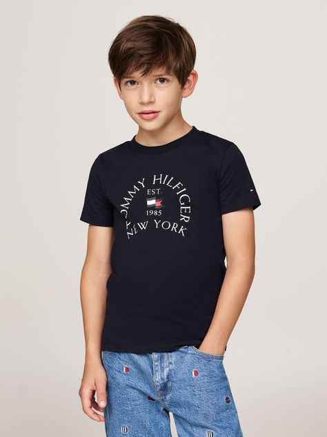 Polera De Niño Con Logo Náutico Azul Tommy Hilfiger-0