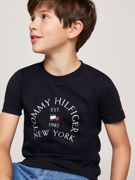 Polera De Niño Con Logo Náutico Azul Tommy Hilfiger-3
